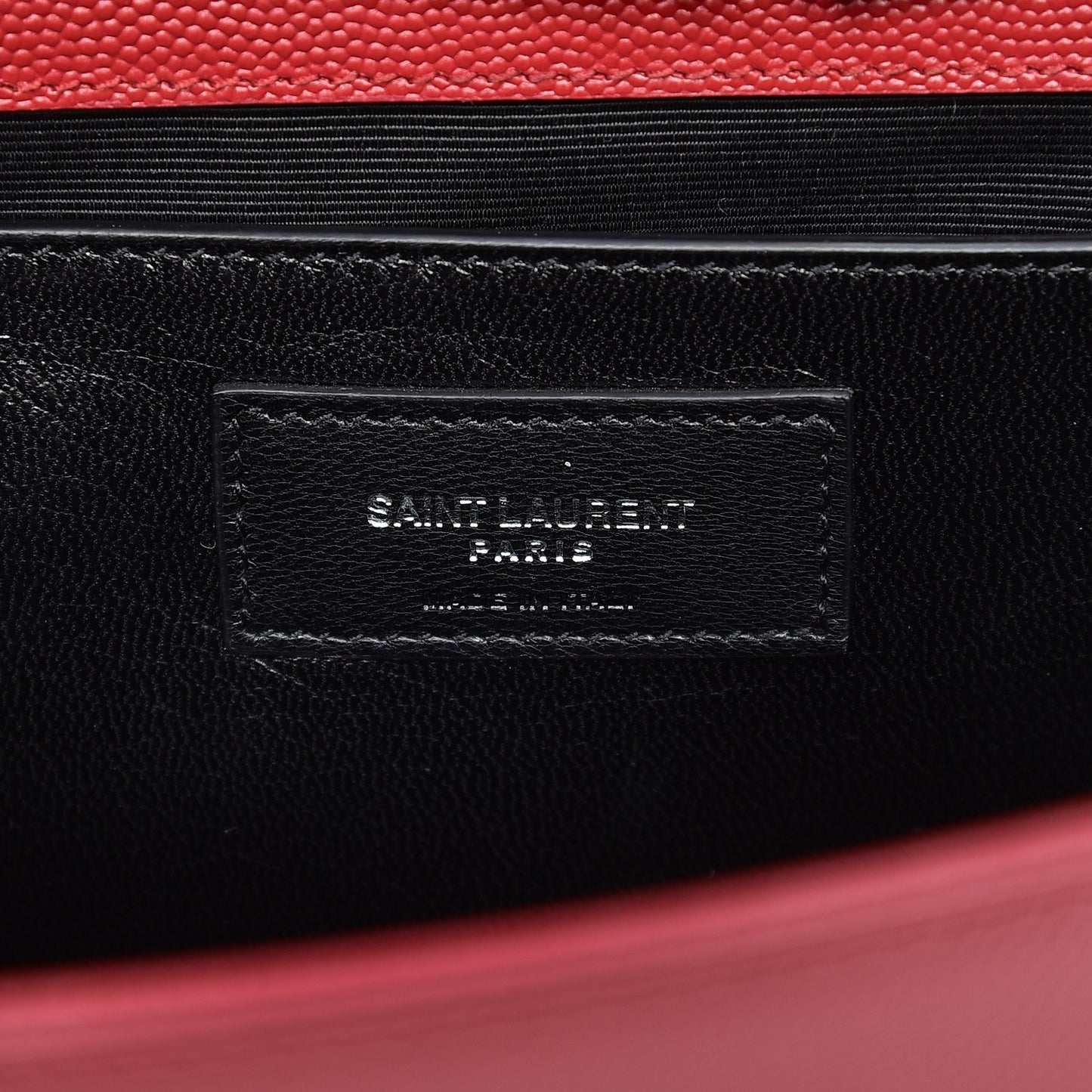 Grain De Poudre Medium Monogram Kate Satchel Lipstick Red