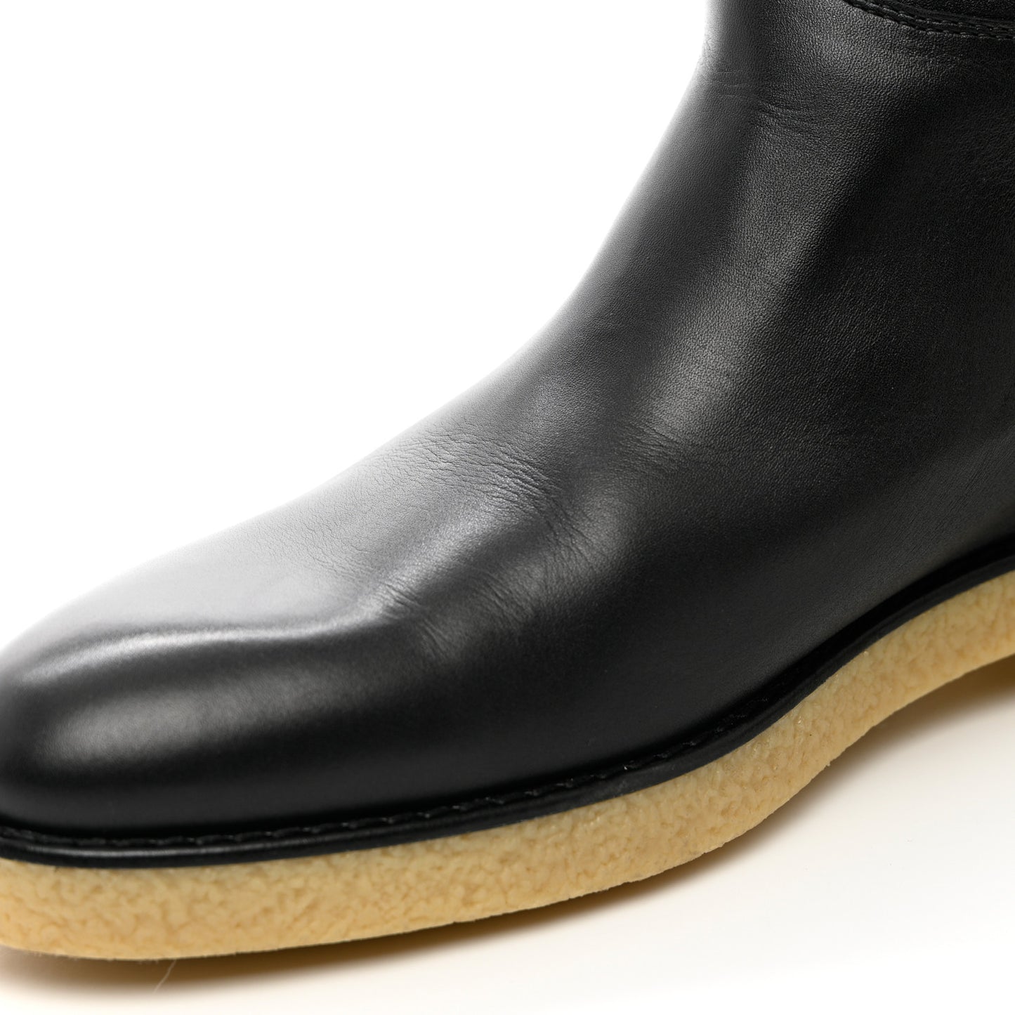Calfskin Faustine Boots 38.5 Black