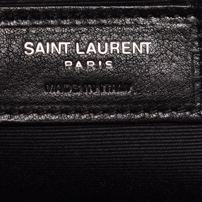 Saint Laurent Wool Tartan Rive Gauche Noe Tote Red Black 6 of 8