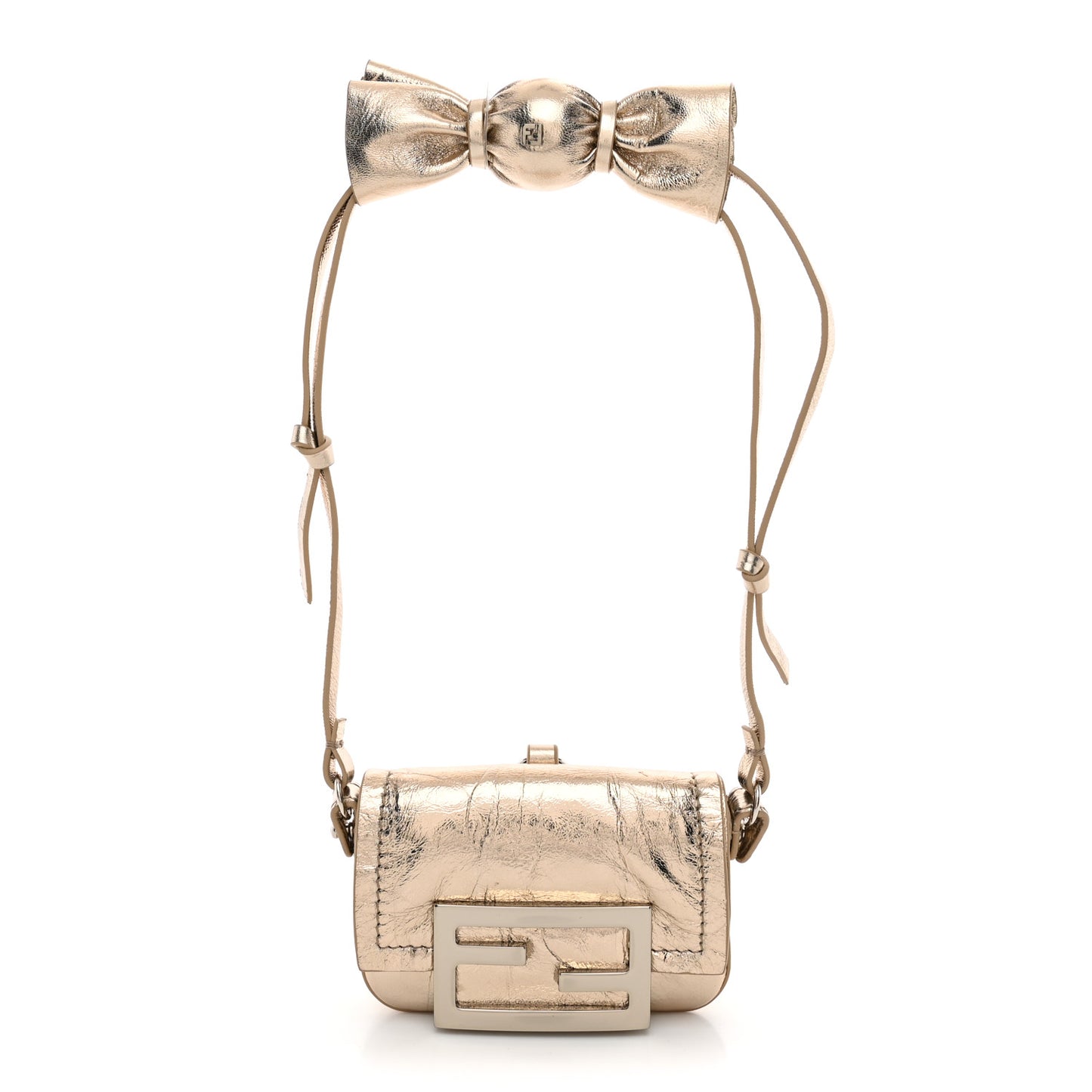 Metallic Nano Baguette So Sweet Handle Charm Gold