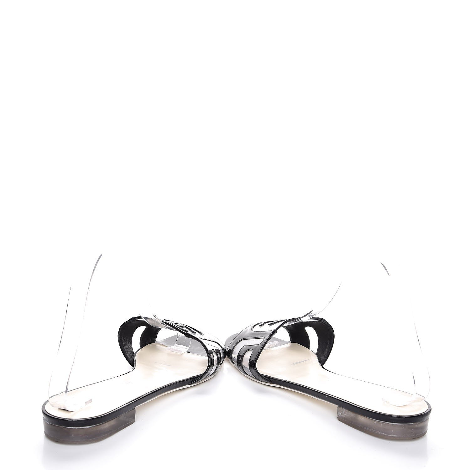 Chanel Patent Calfskin CC Sandals 39 Black 6 of 11