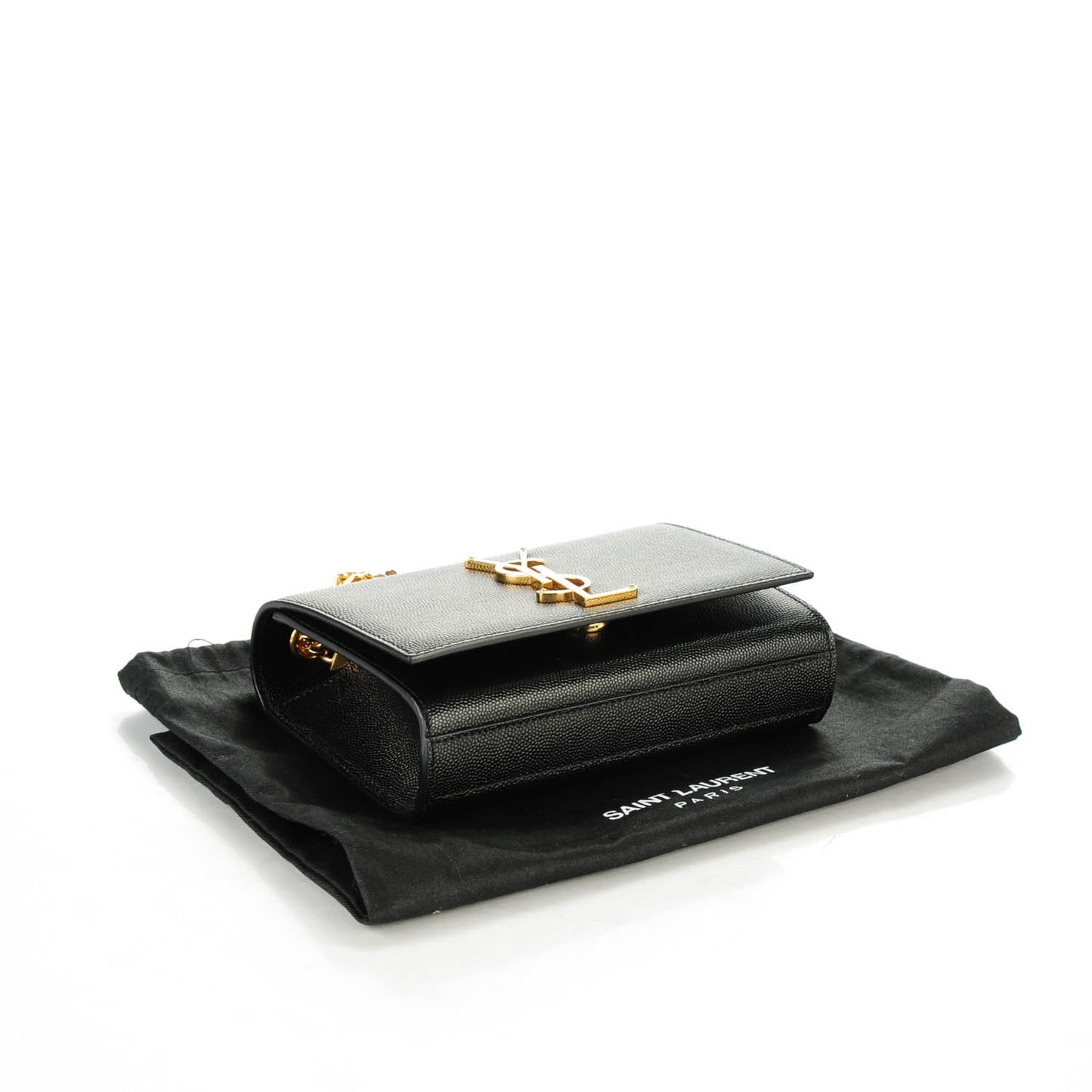 Grain De Poudre Small Monogram Kate Satchel Black