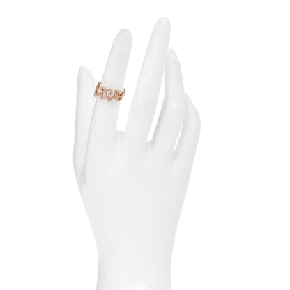 Tiffany 18K Rose Gold Diamond Paloma's Graffiti Love Ring 51 5.75 2 of 6