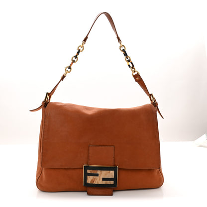 Fendi Vitello Savana Big Forever Mama Baguette Brown 1 of 13