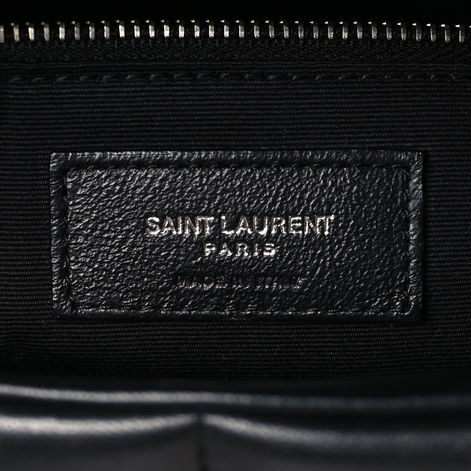 Saint Laurent Lambskin Quilted Medium Loulou Puffer Monogram Chain Satchel Black 6 of 10