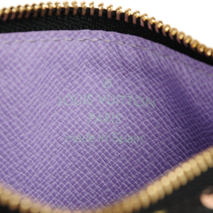 Louis Vuitton Monogram Multicolor Key Pouch Black Violet 7 of 7