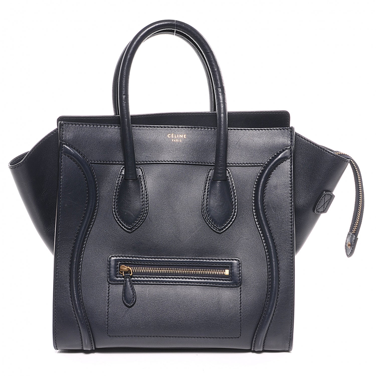 Celine Smooth Calfskin Mini Luggage Navy 1 of 12