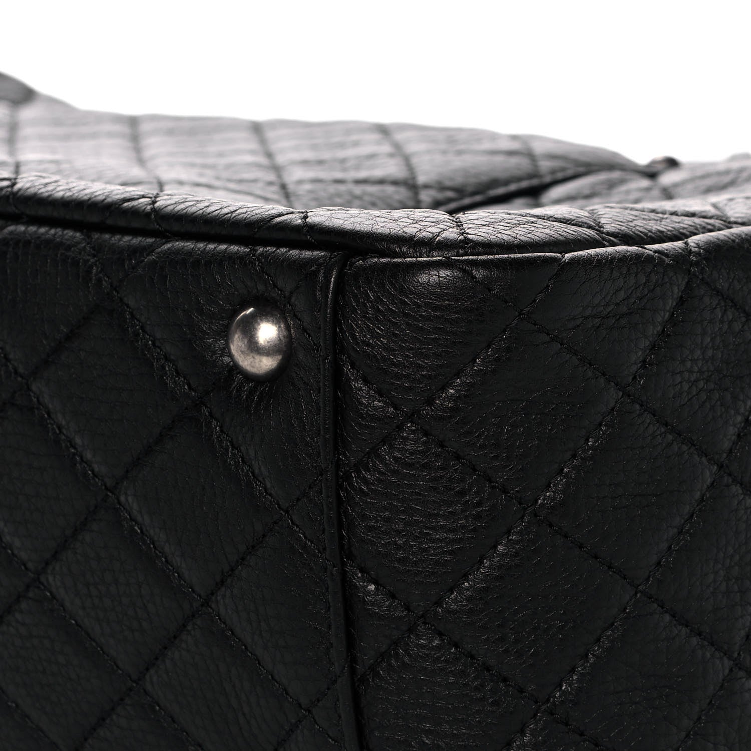 Chanel Calfskin Quilted XXL Travel Flap Bag Black 13 of 14