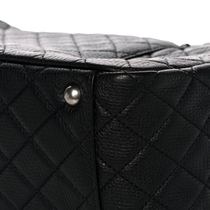 Chanel Calfskin Quilted XXL Travel Flap Bag Black 13 of 14