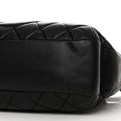 Chanel Caviar Quilted CC Timeless Soft Tote Black 10 of 10