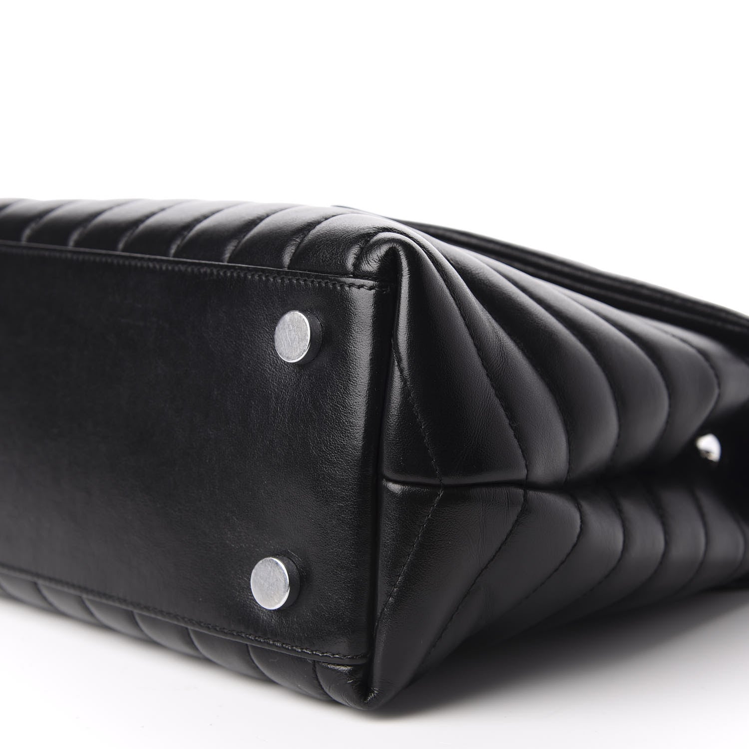 Saint Laurent Calfskin Y Quilted Monogram Medium Loulou Chain Satchel Black 9 of 12