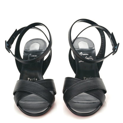 Christian Louboutin Calfskin Mariza 85 Sandals 37 Black 2 of 9