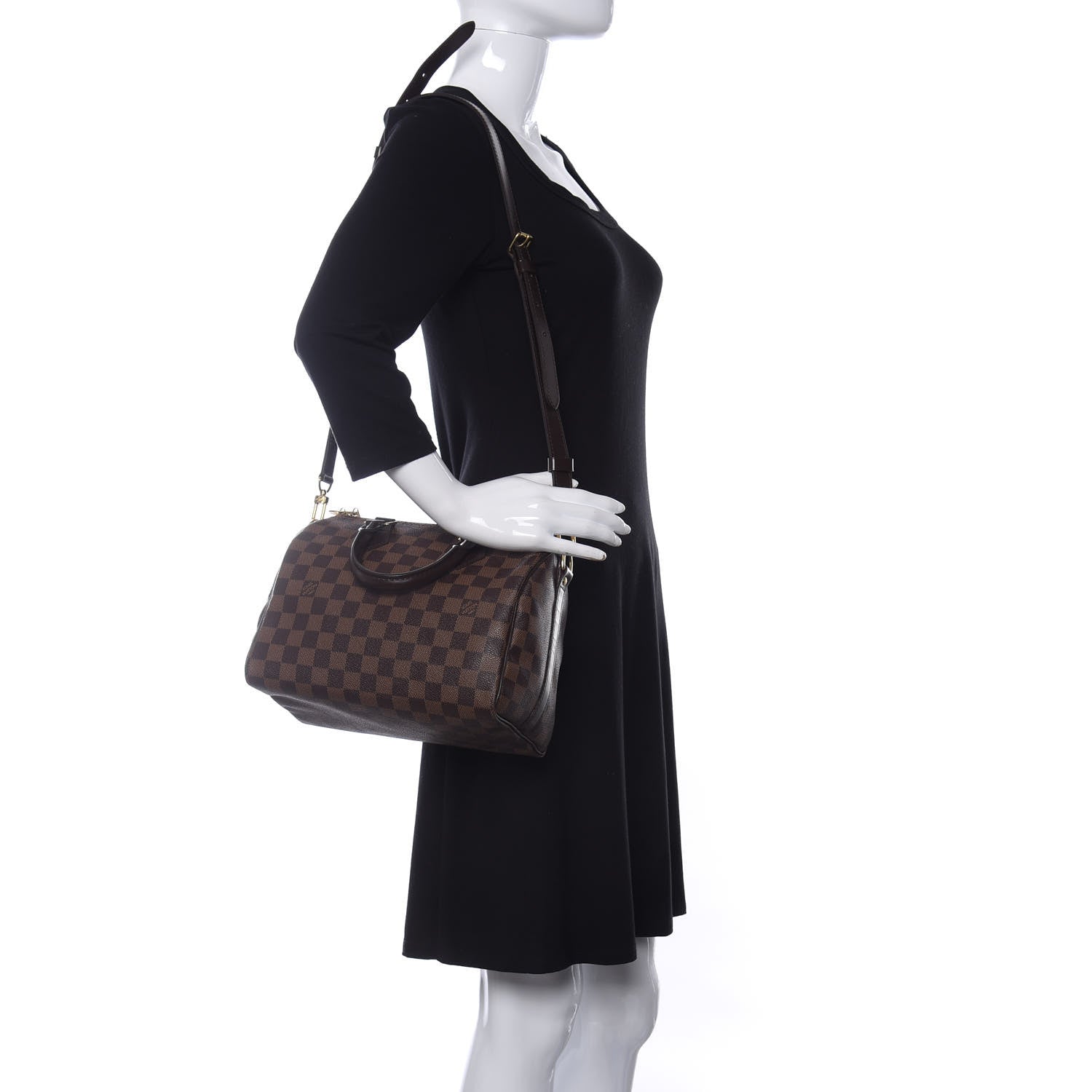 Louis Vuitton Damier Ebene Speedy Bandouliere 25 2 of 11
