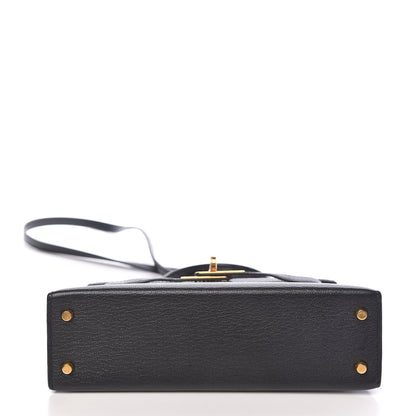 Hermes Chevre Mysore Mini Kelly Sellier 20 Black 6 of 35