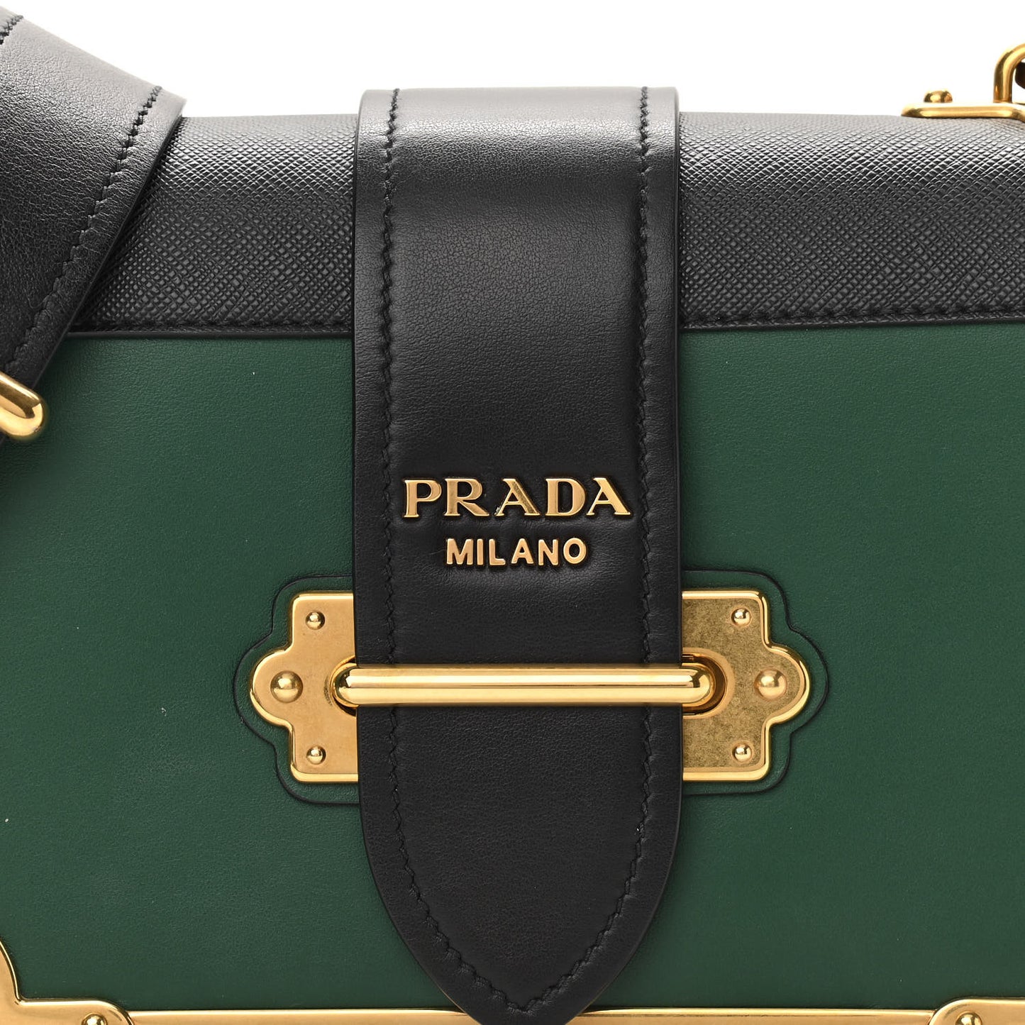 City Calf Saffiano Cahier Bag Biliardo Black