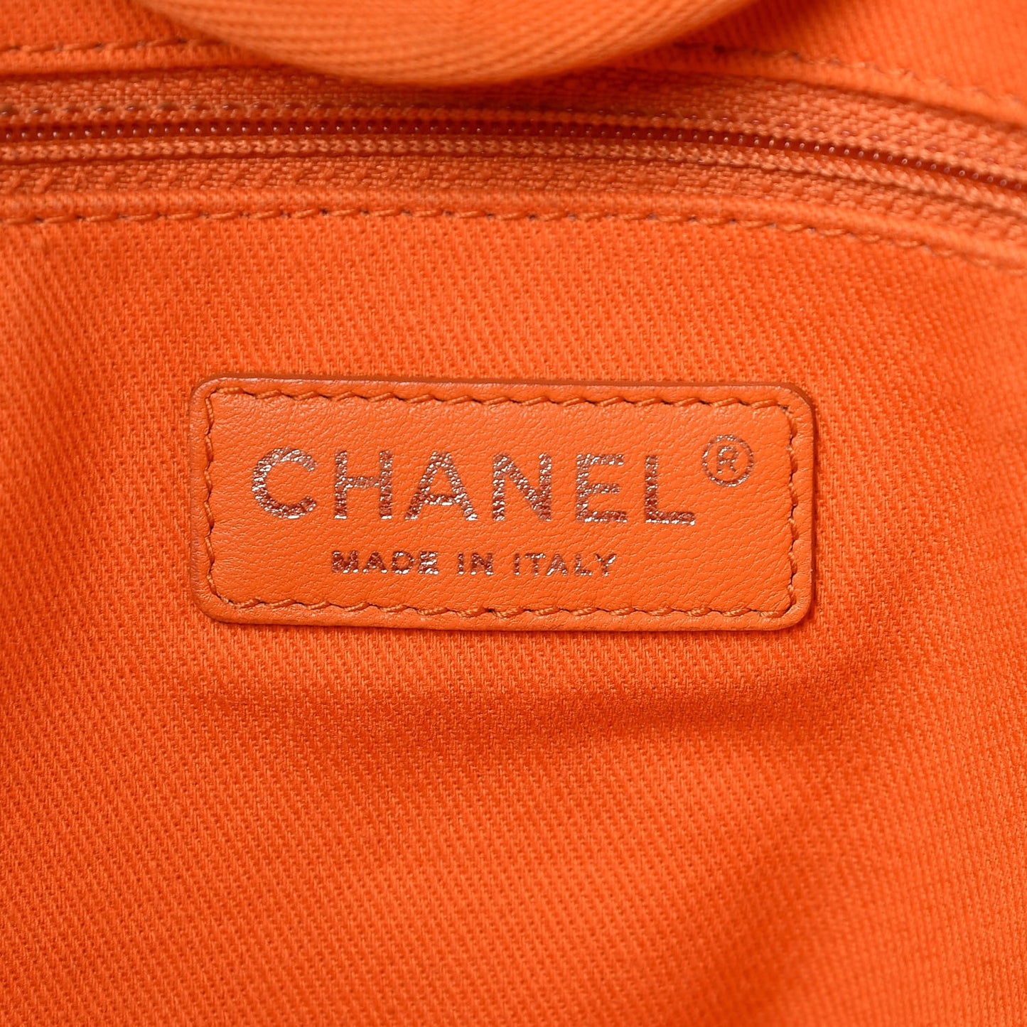 Canvas Large Deauville Tote Orange