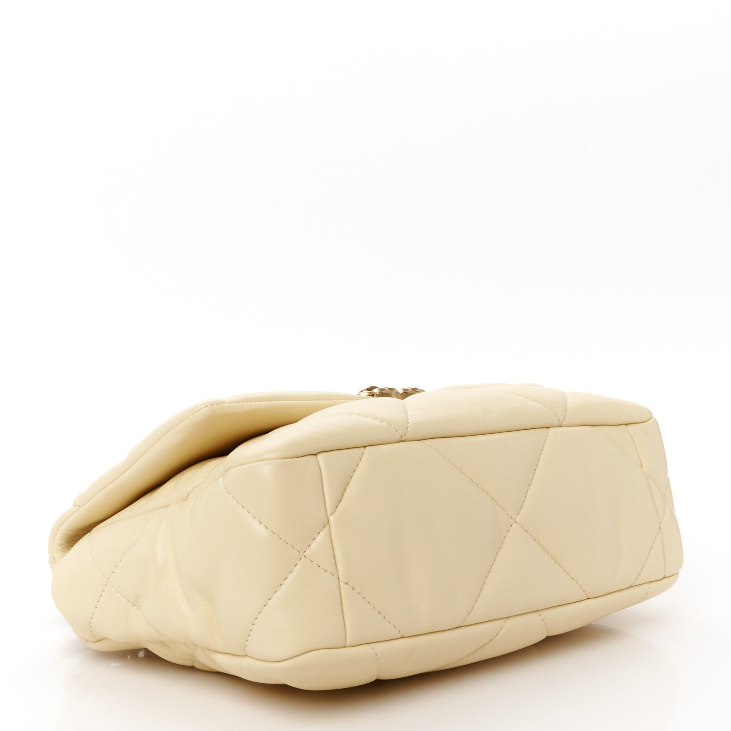 Chanel Lambskin Quilted Medium Chanel 19 Flap Yellow 4 of 11