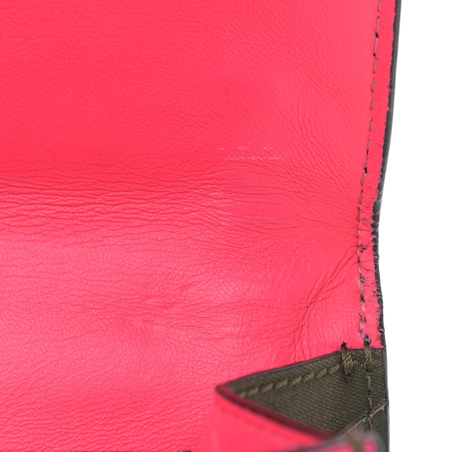Valentino Garavani Nappa Canvas Camouflage Medium Glam Lock Rockstud Flap Fuxia Fluo 14 of 14