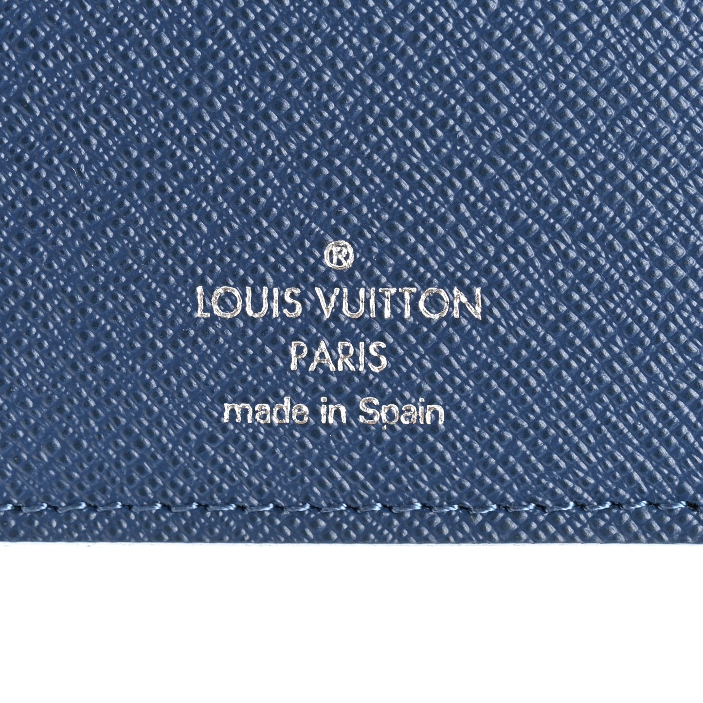Monogram Gradient Brazza Wallet Navy Blue