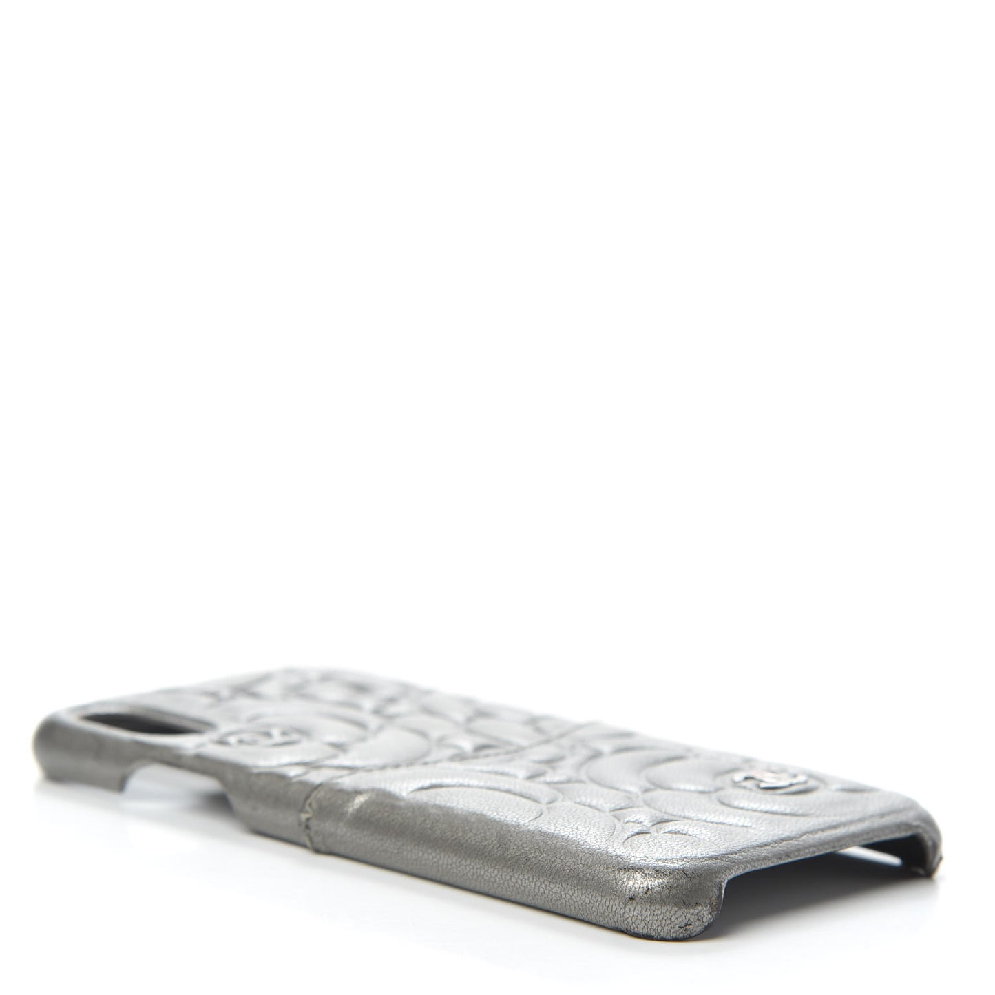 Goatskin Camellia iPhone X Case Grey