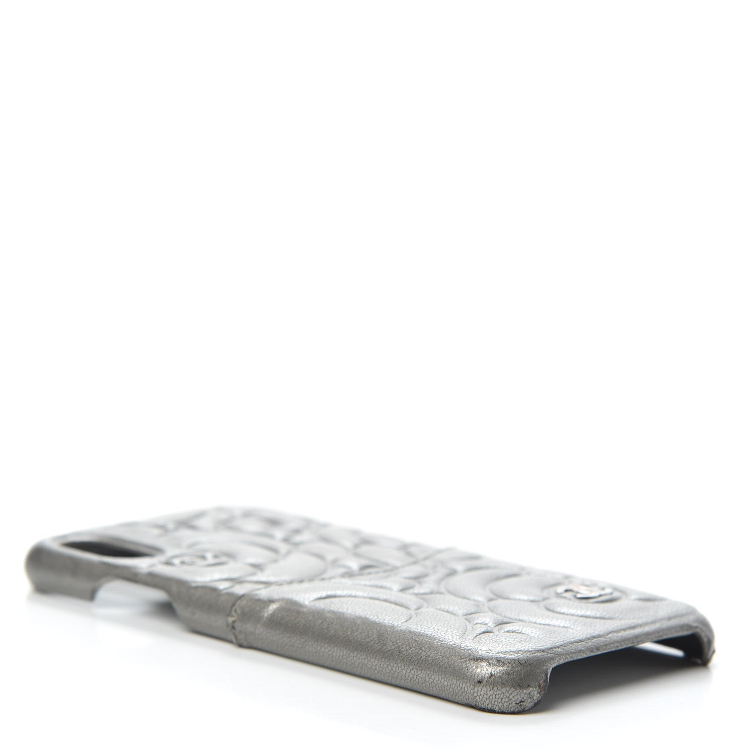 Chanel Goatskin Camellia iPhone X Case Grey 4 of 8