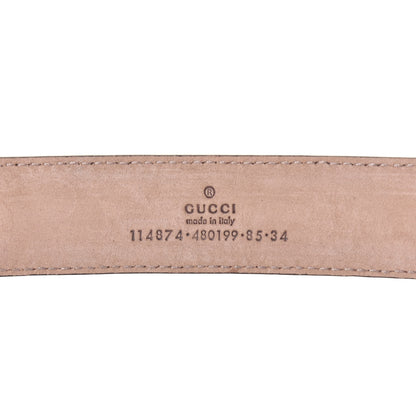 Gucci Monogram Interlocking G Belt 85 34 Light Brown 5 of 8