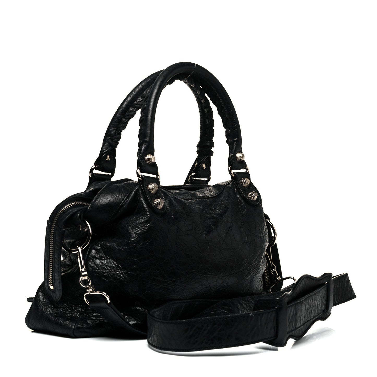 Agneau Giant 12 Silver Hardware Town Black