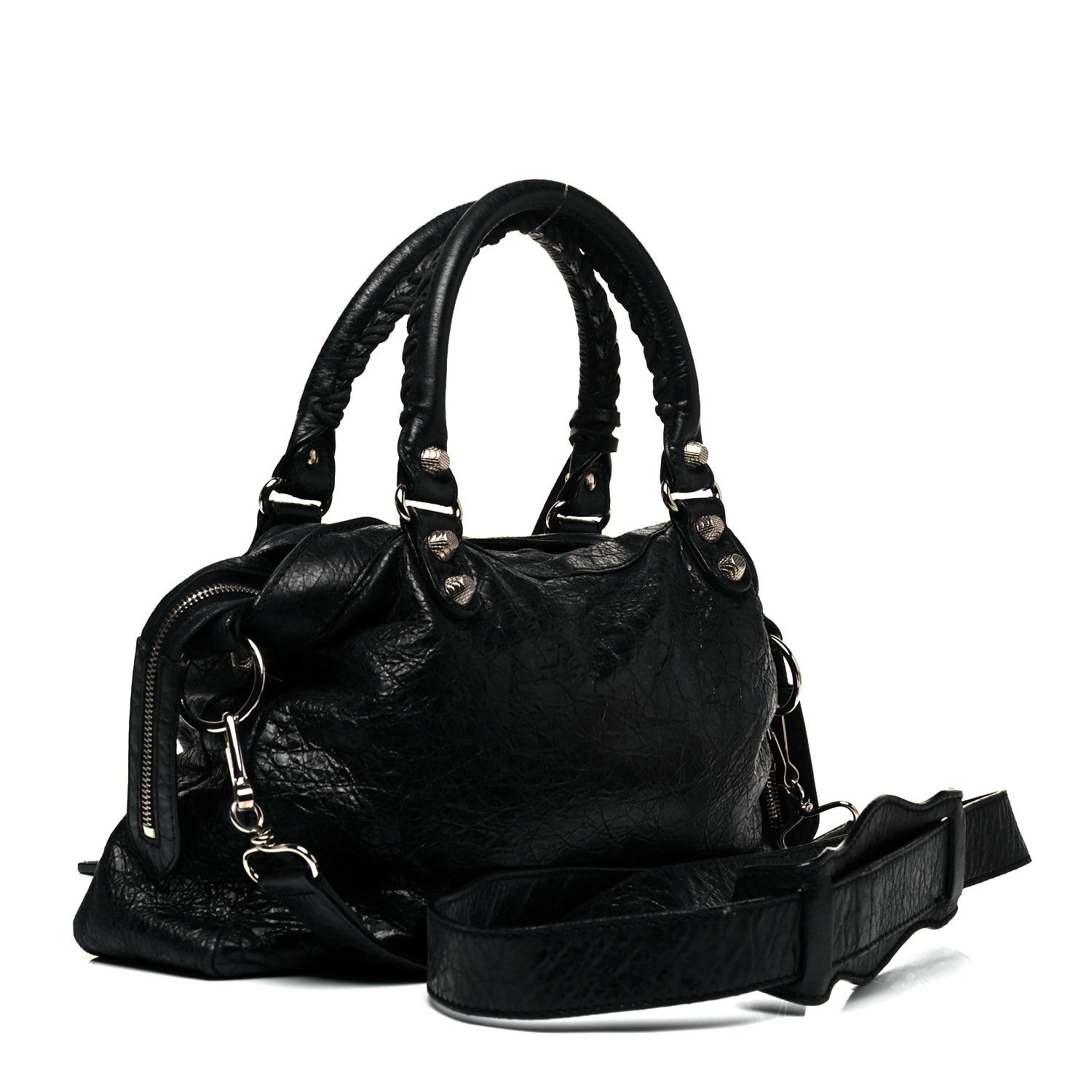 Balenciaga Agneau Giant 12 Silver Hardware Town Black 3 of 9
