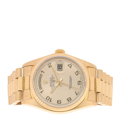 Rolex 18K Yellow Gold 36mm Oyster Perpetual Day-Date President Watch Champagne 18038 2 of 4