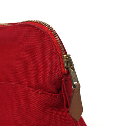Hermes Cotton Canvas Mini Bolide Travel Cosmetic Pouch 15 of 15