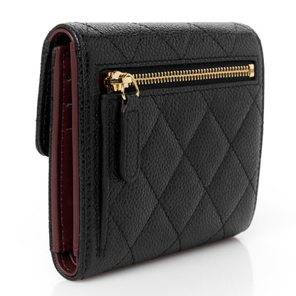 Chanel Caviar Quilted Compact Flap Wallet Black 3 of 11