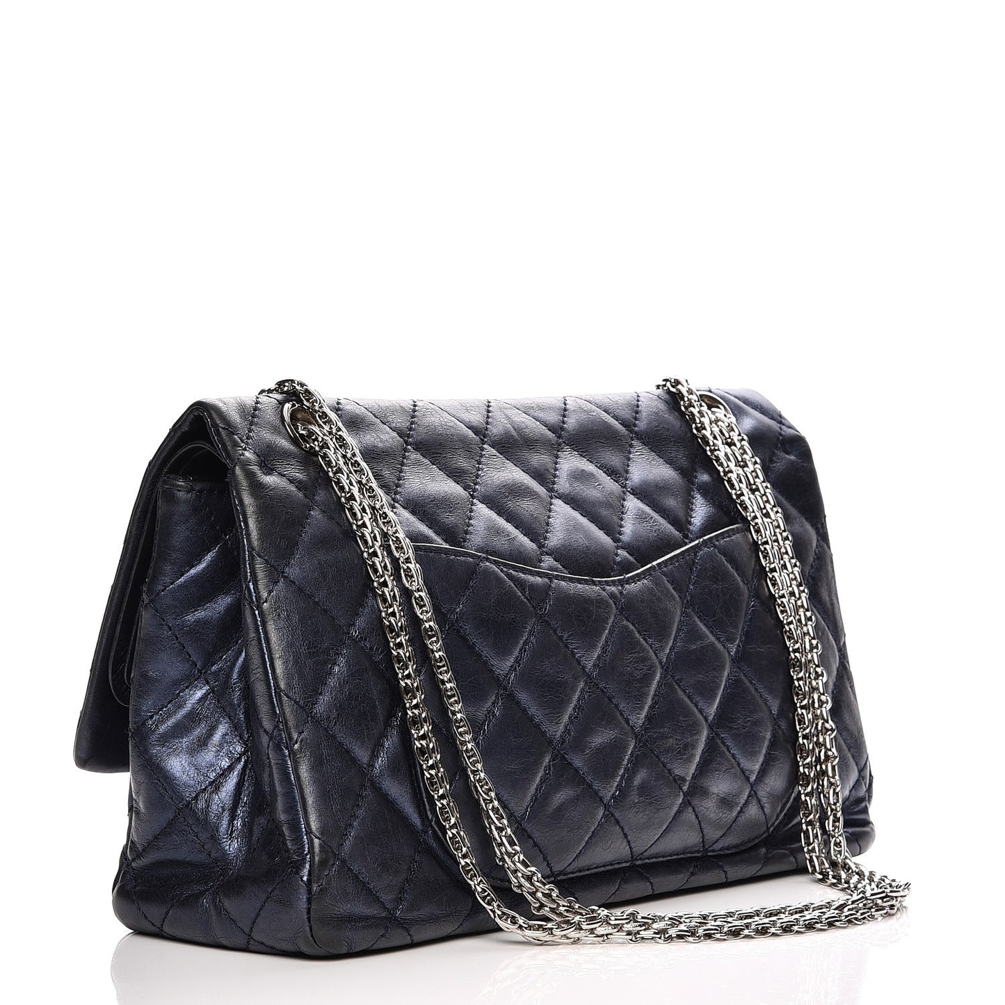 Metallic Calfskin 2.55 Reissue Flap 227 Blue