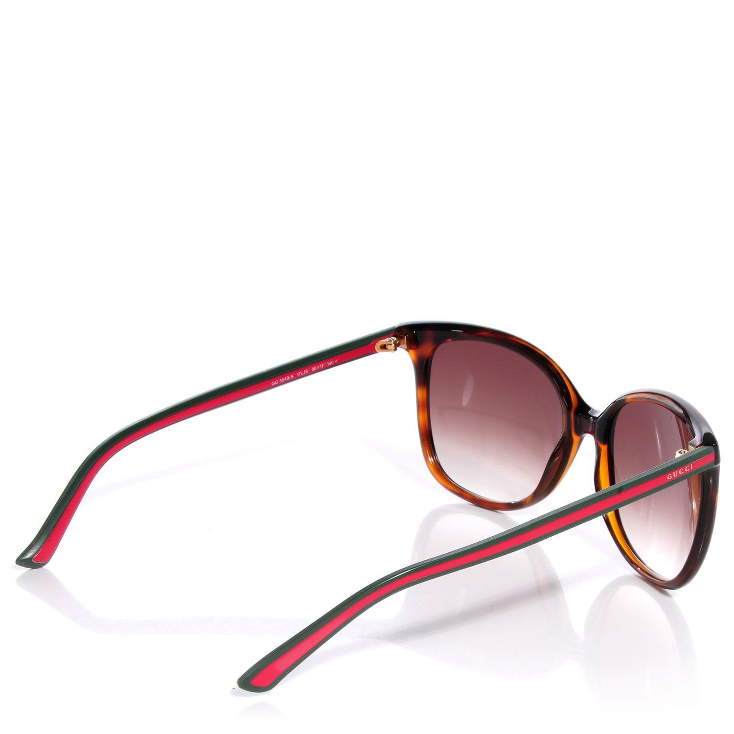 Gucci Web Cateye Tortoise Sunglasses 3649/S 2 of 4