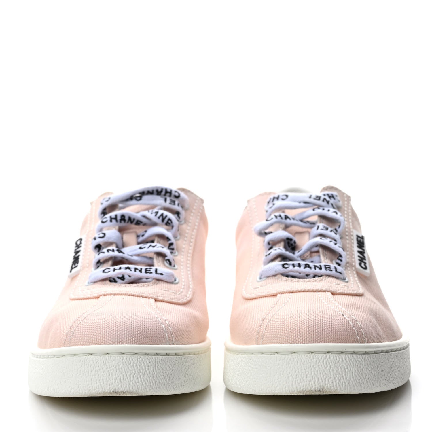 Chanel Canvas Womens Sneakers 35.5 Light Pink 2 of 9
