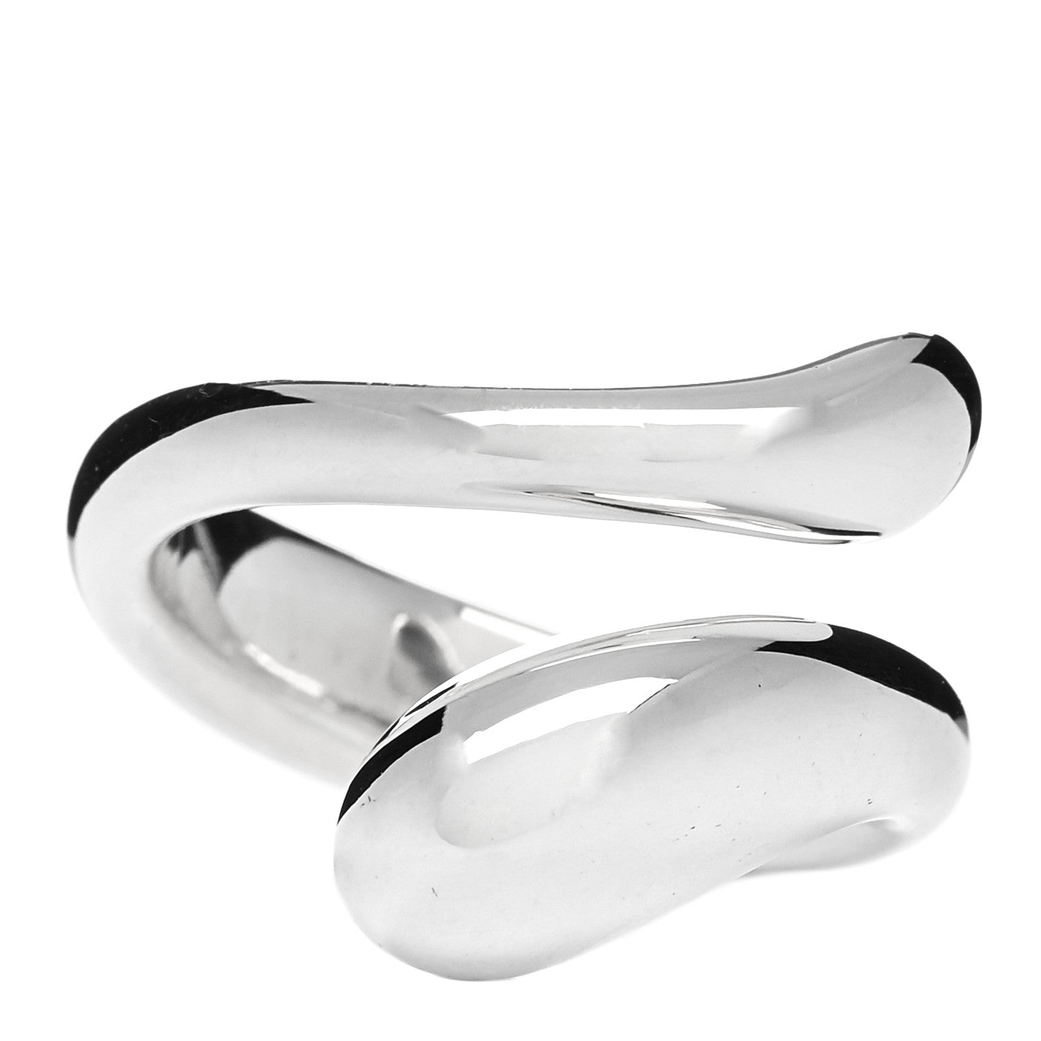 Tiffany Sterling Silver Elsa Peretti Teardrop Ring 52 6 1 of 3
