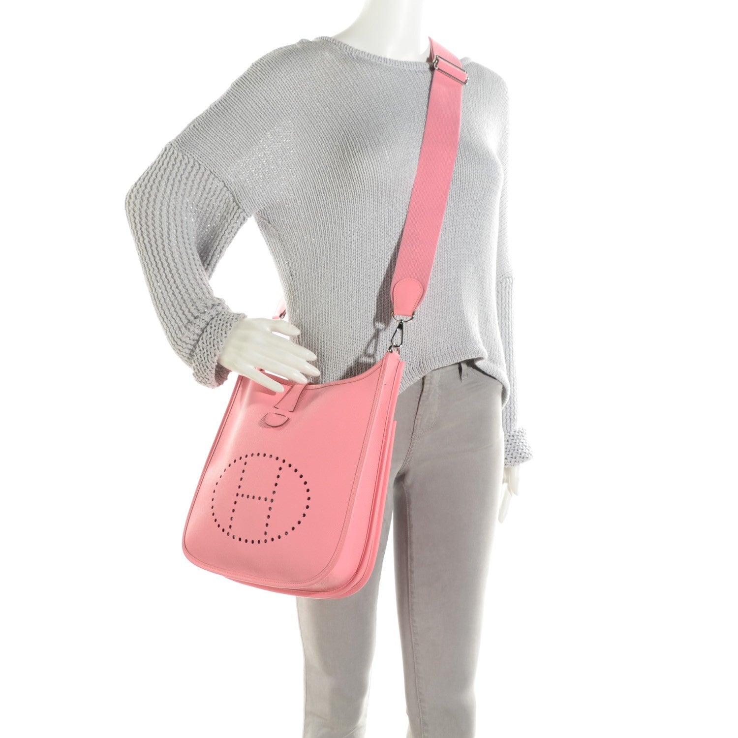 Hermes Epsom Evelyne III PM Rose Confetti 2 of 9