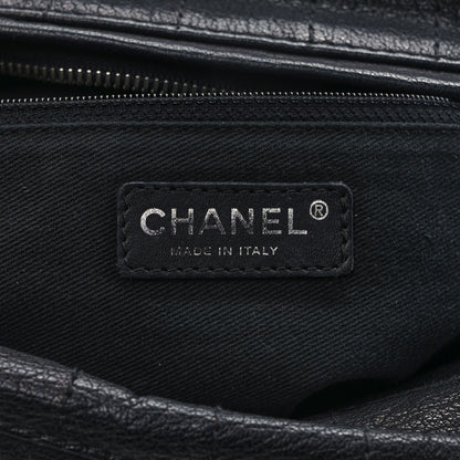 Chanel Goatskin Square Stitch Essential Bowler Black 5 of 10