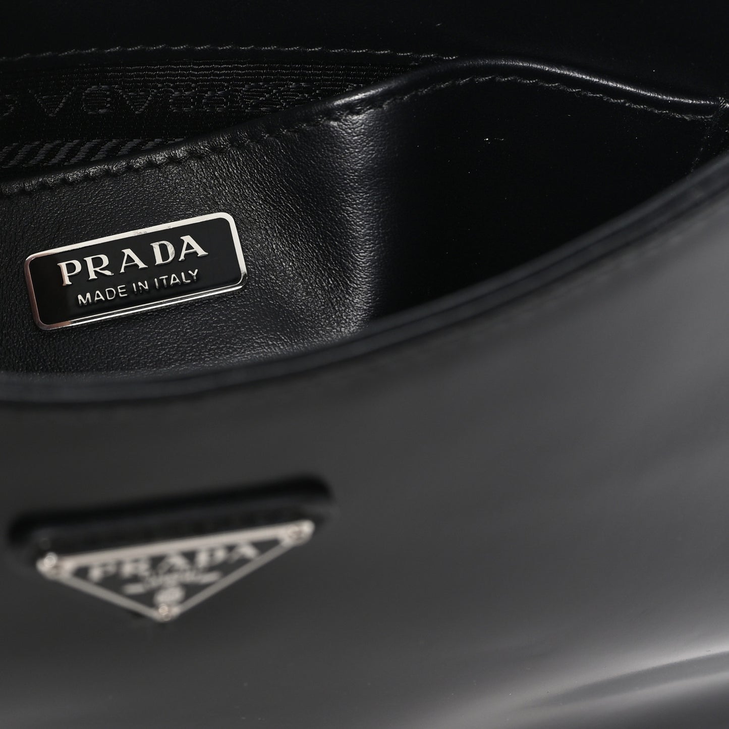 Spazzolato Cleo Shoulder Bag Black