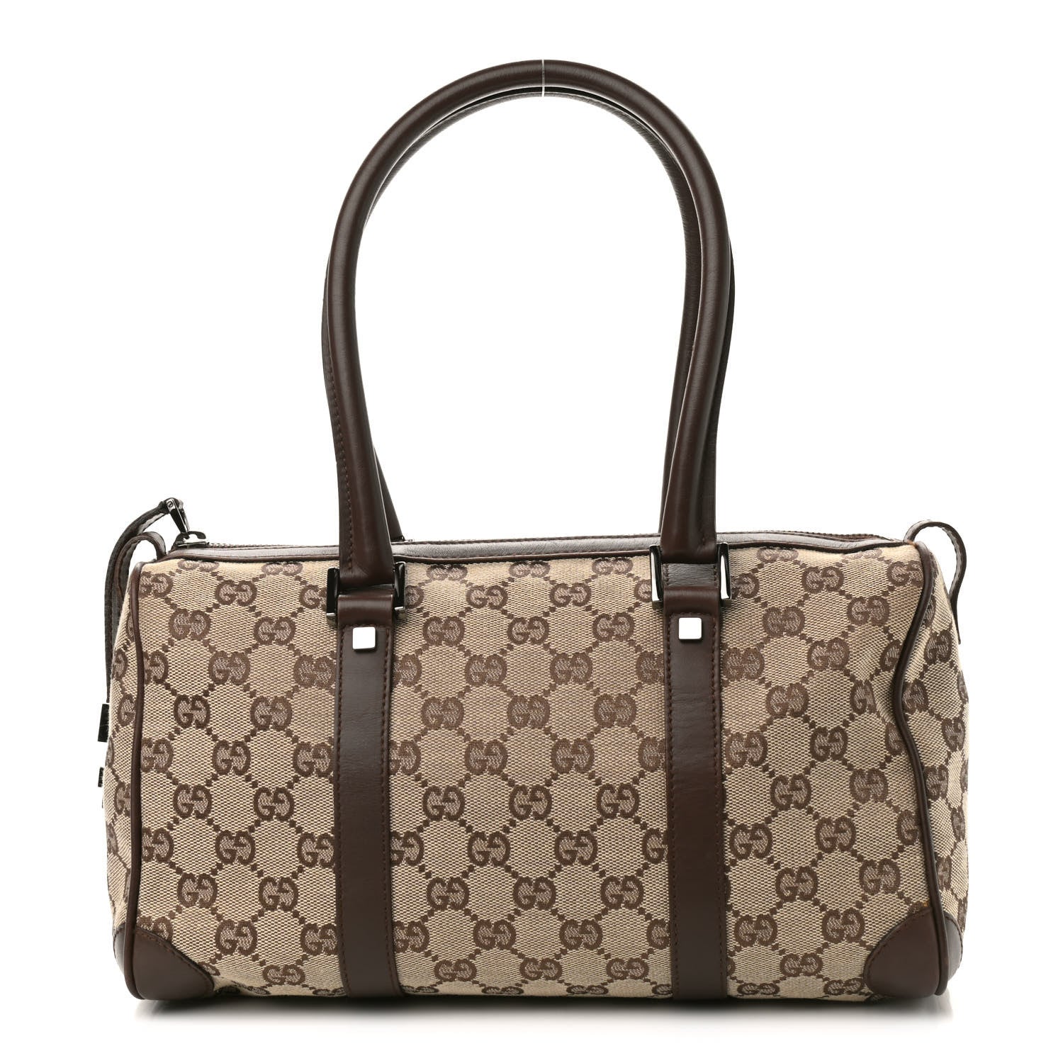 Gucci Monogram Mini Boston Dark Brown 1 of 10