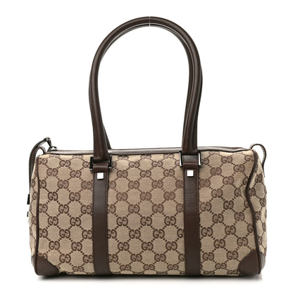 Gucci Monogram Mini Boston Dark Brown 1 of 10