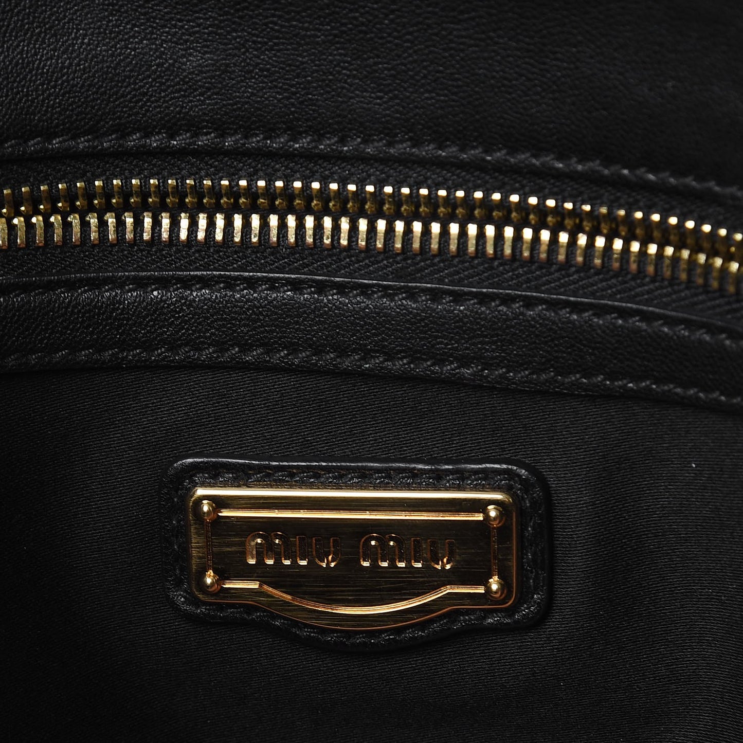 Nappa Quilted Studded Tote Bag Black
