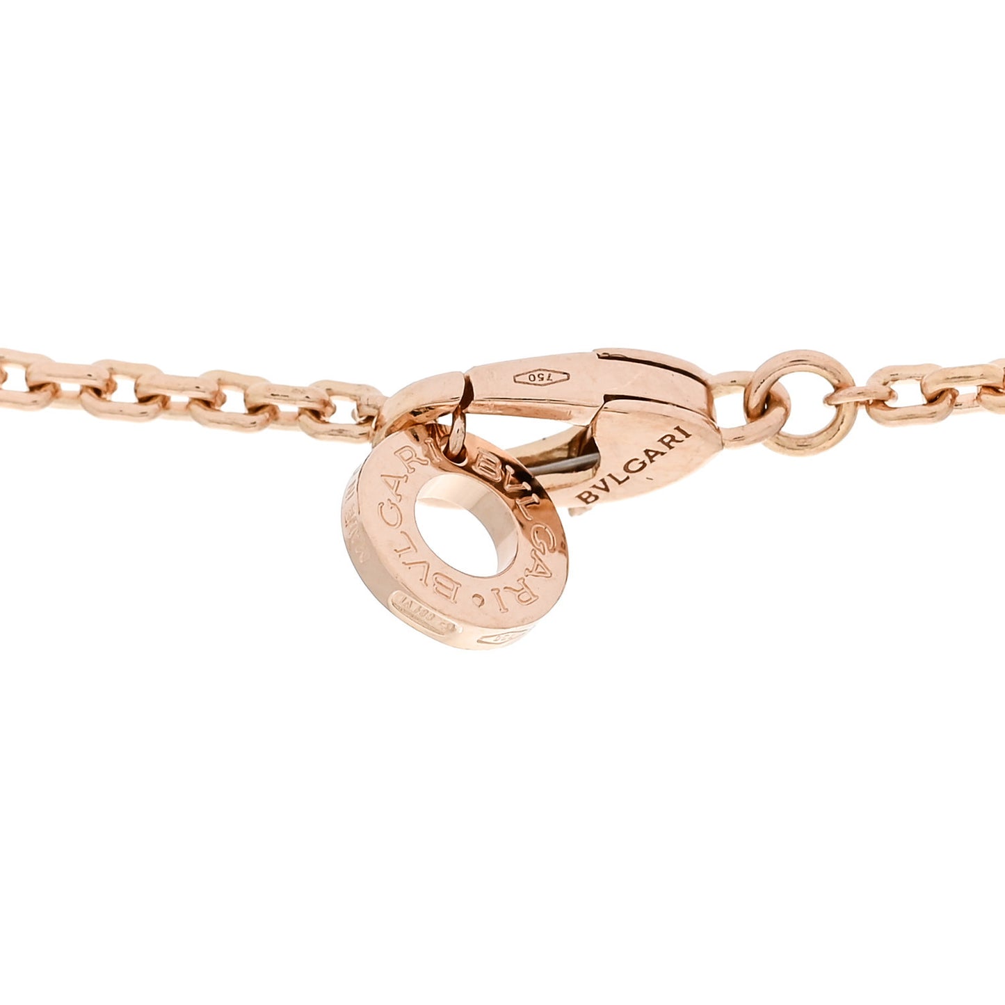 18K Rose Gold Diamond Serpenti Viper Pave Pendant Necklace