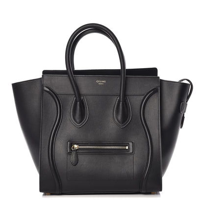 Celine Smooth Calfskin Mini Luggage Black 1 of 17