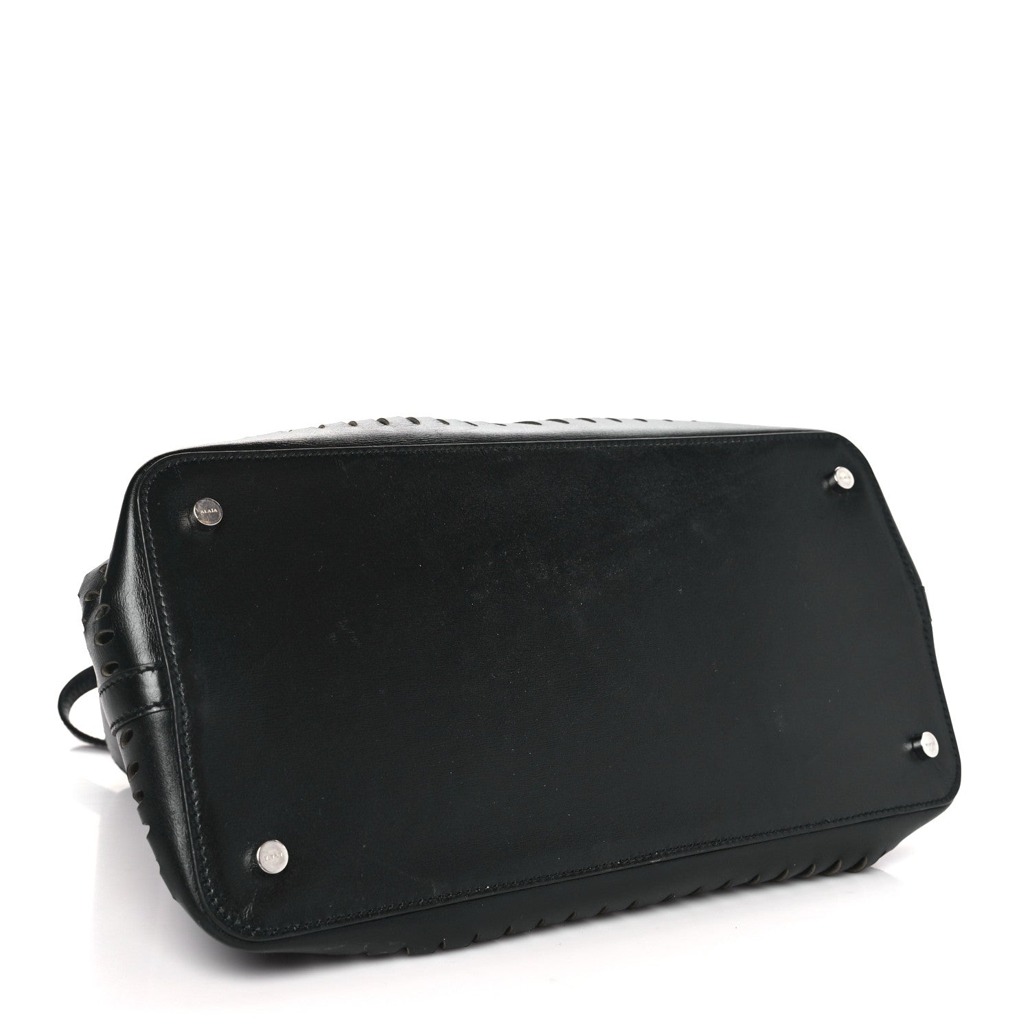 Alaia Calfskin Laser Cut Mina 32 Bag Black 5 of 9
