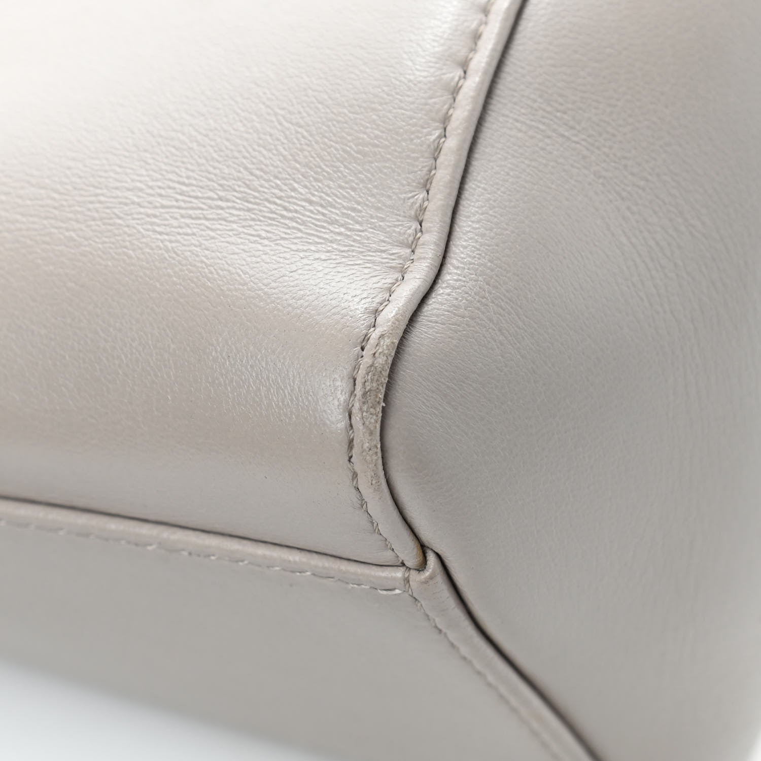 Fendi Nappa Colorblock Mini Peekaboo Iconic Satchel Grigio Polvere Carbone Bloody Mary 16 of 19