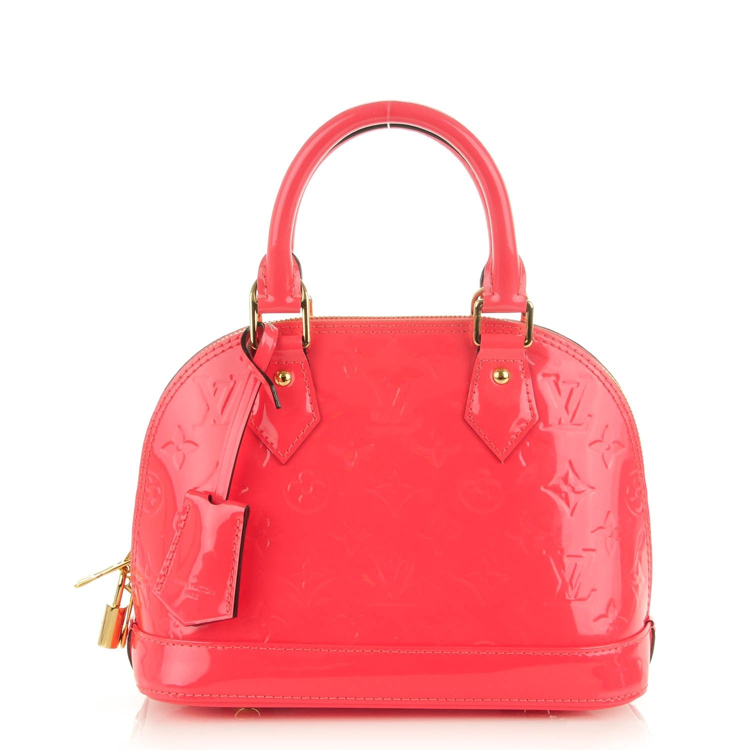 Louis Vuitton Vernis Alma BB Rose Litchi 1 of 7
