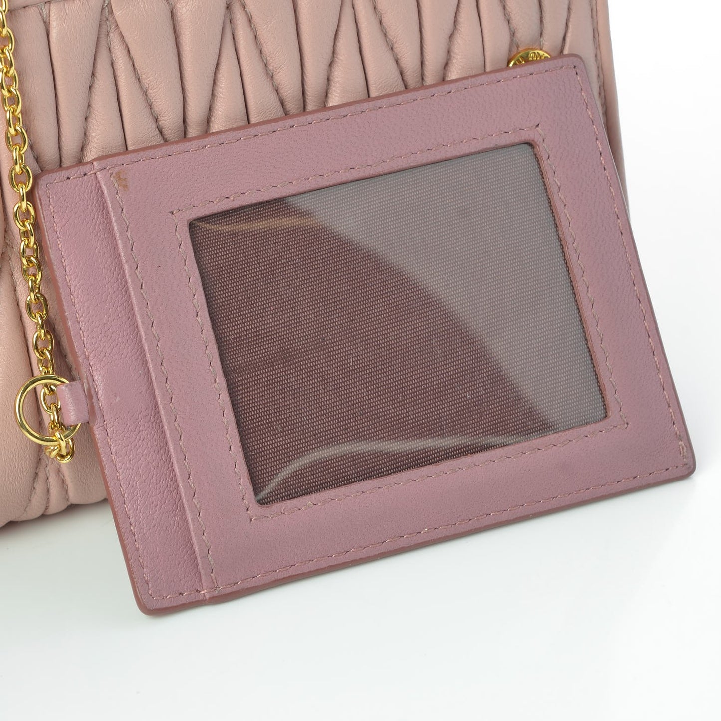 Nappa Matelasse Bicolor Wallet Loto Orchidea