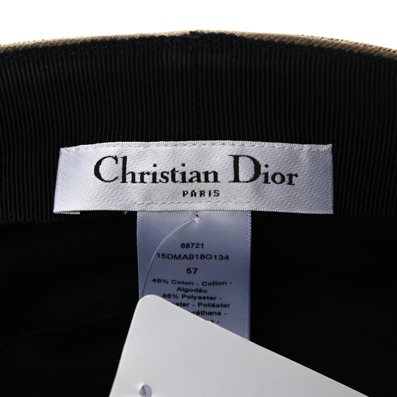 Christian Dior Cotton Baseball Cap 57 Beige 7 of 8