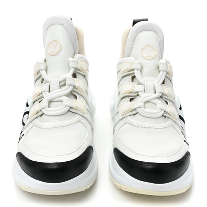 Louis Vuitton Calfskin Logo LV Archlight Sneakers 38 White 2 of 9