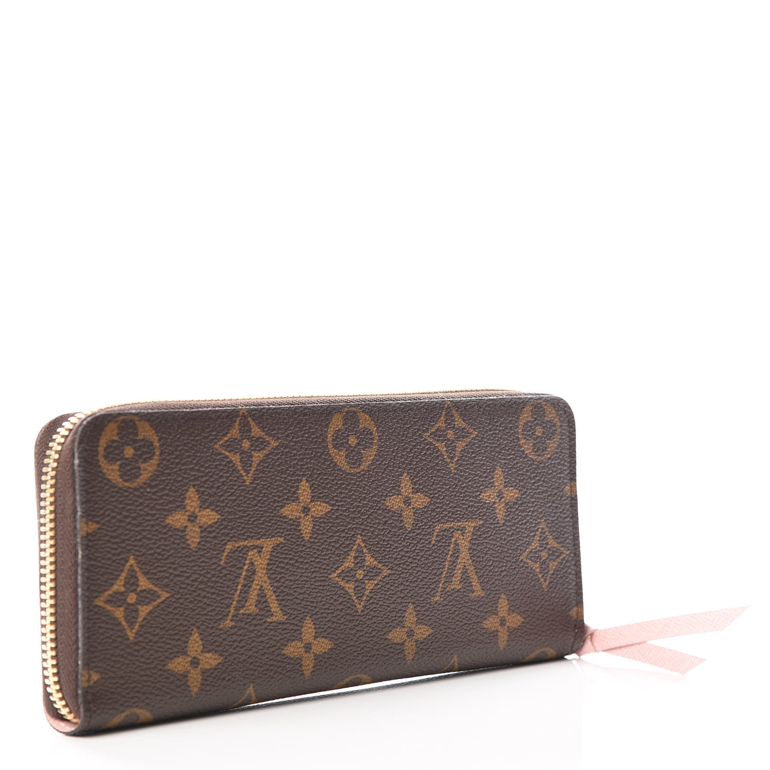 Louis Vuitton Monogram Clemence Wallet Rose Ballerine 2 of 8